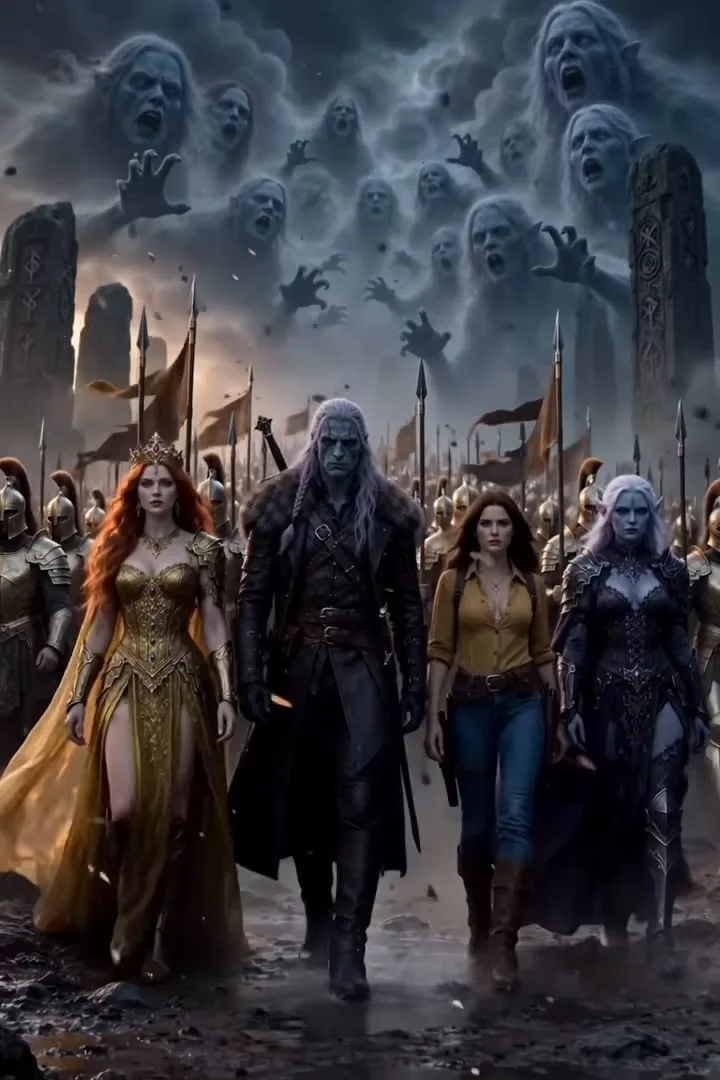 The Gray Road procession — the Summer Court's journey through the plane of the dead, from Crown of Ashes
